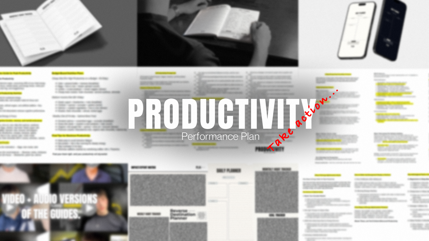 30 Day Productivity Performance Plan